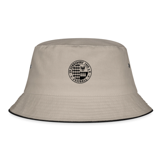 Bucket Hat - Khaki/Schwarz