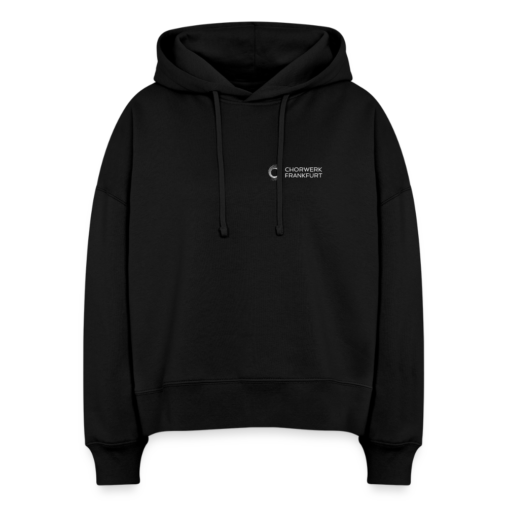 Stanley/Stella Boxy Frauen Bio Hoodie Nora - Schwarz