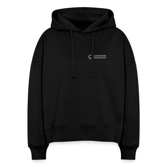Stanley/Stella Boxy Frauen Bio Hoodie Nora - Schwarz