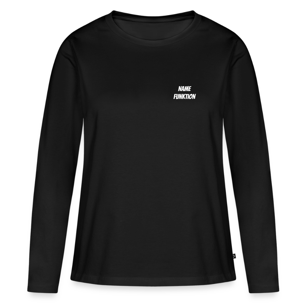 Frauen Premium Langarmshirt - Schwarz