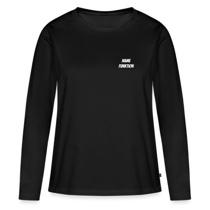 Frauen Premium Langarmshirt - Schwarz