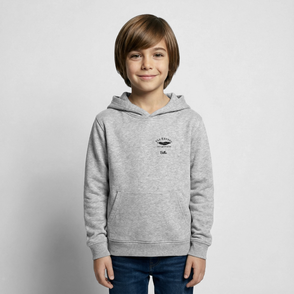 Kinder Hoodie - Hellgrau meliert