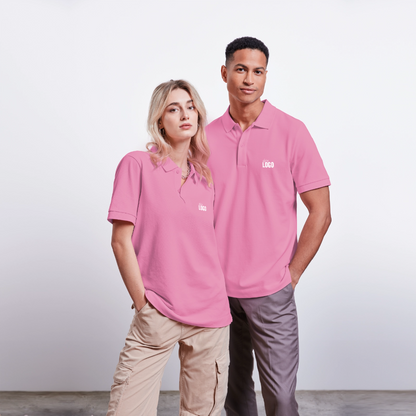 Unisex Bio-Poloshirt PREPSTER - Blasenrosa