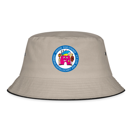 Bucket Hat - Khaki/Schwarz