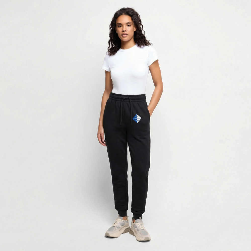 Frauen Premium Bio Jogginghose - Schwarz