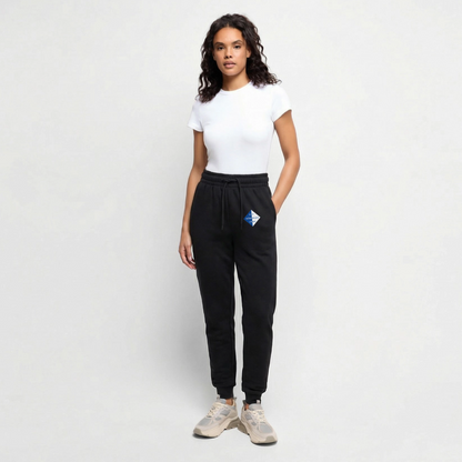 Frauen Premium Bio Jogginghose - Schwarz