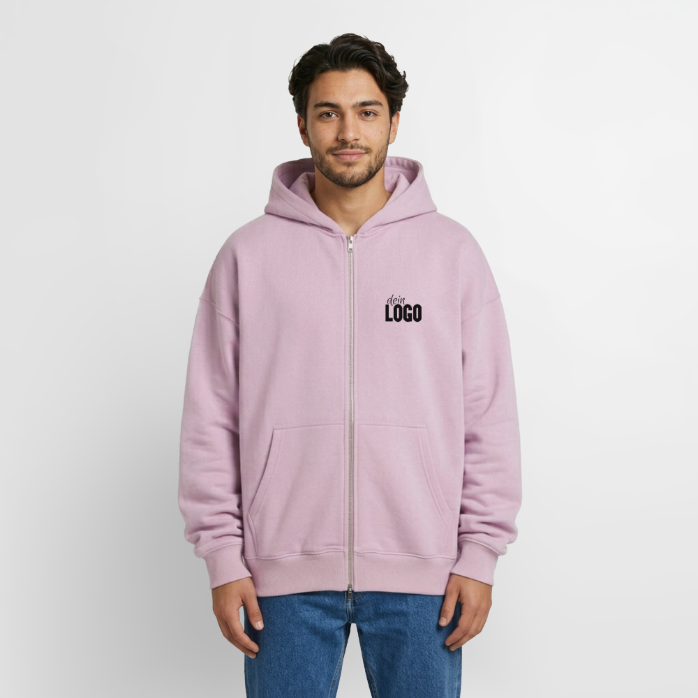 Oversized Heavyweight Unisex Zip Hoodie - Altrosa