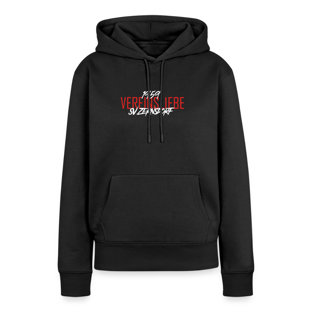 Frauen Premium Hoodie - Schwarz