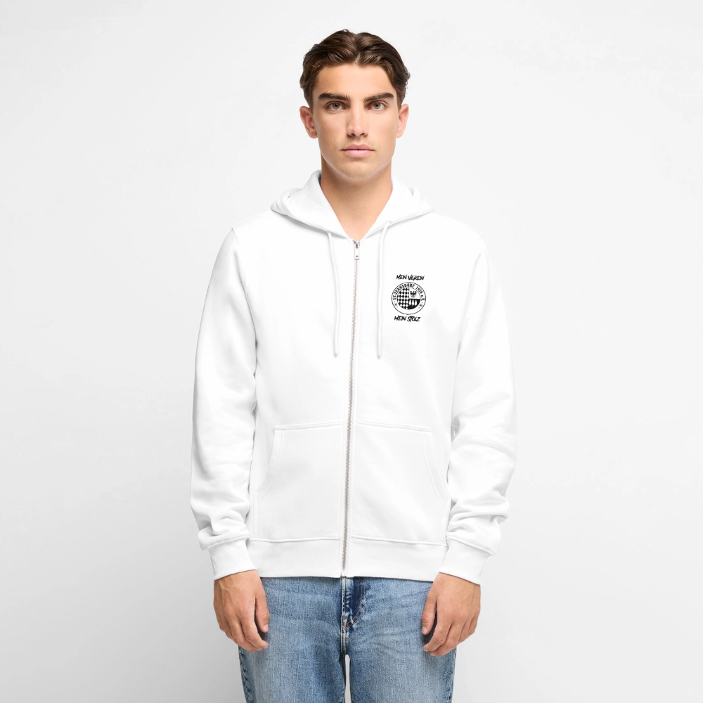 Männer Premium Kapuzenjacke - Weiß