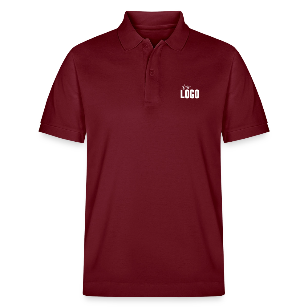 Unisex Bio-Poloshirt PREPSTER - Burgunderrot