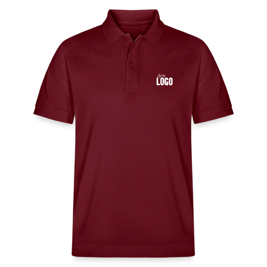 Unisex Bio-Poloshirt PREPSTER - Burgunderrot