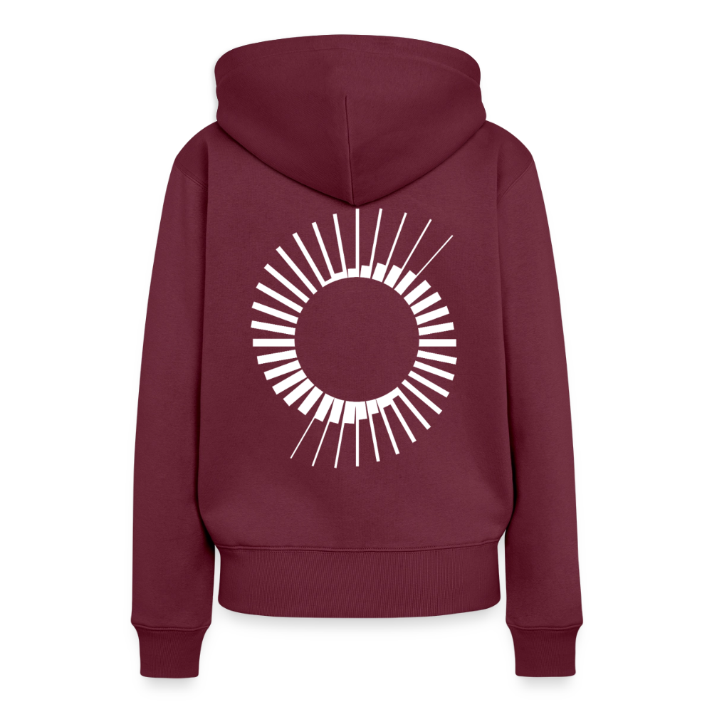 Frauen Premium Hoodie - Burgunderrot