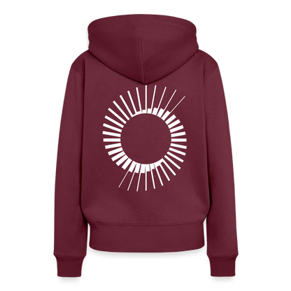 Frauen Premium Hoodie - Burgunderrot