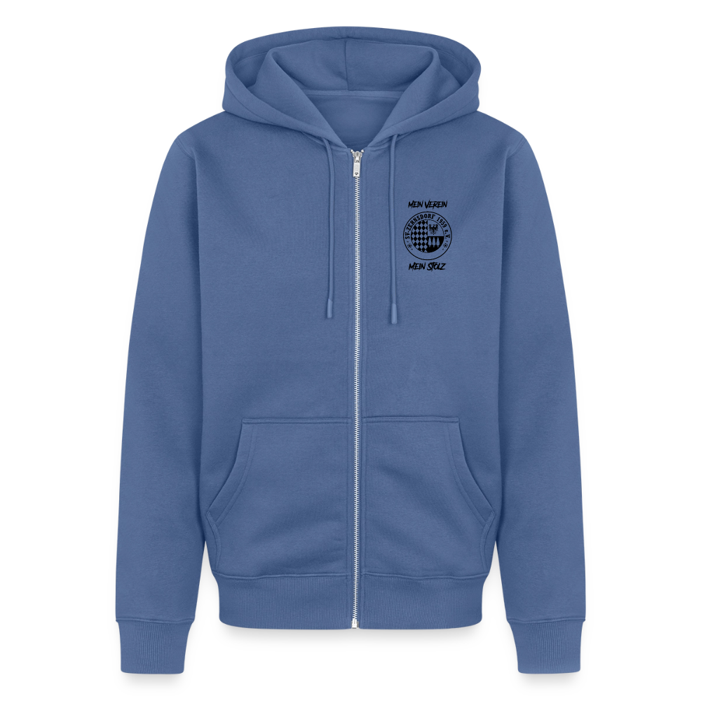 Männer Premium Kapuzenjacke - Taubenblau
