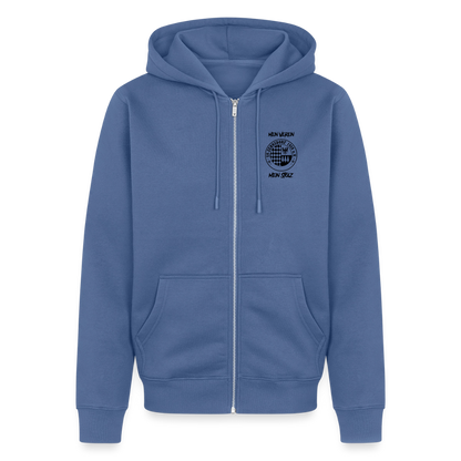 Männer Premium Kapuzenjacke - Taubenblau