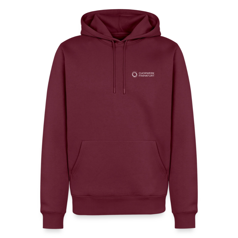Männer Premium Hoodie - Burgunderrot