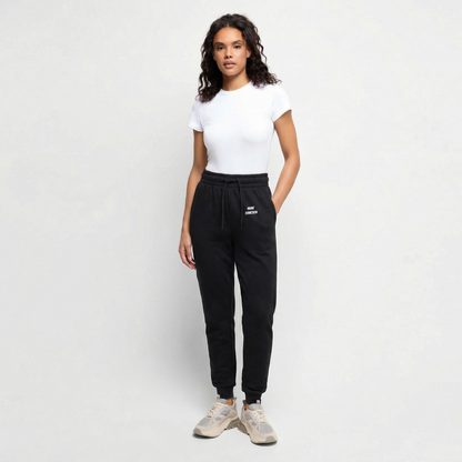 Frauen Premium Bio Jogginghose - Schwarz