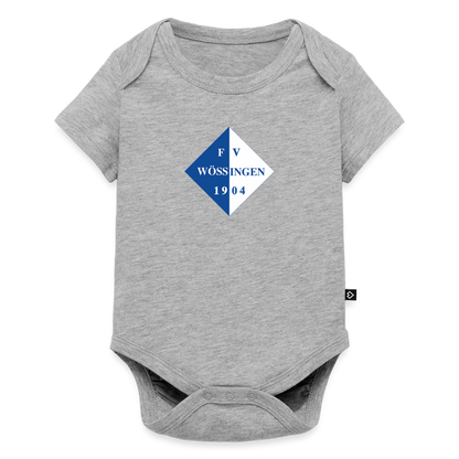Baby Bio-Kurzarm-Body - Grau meliert