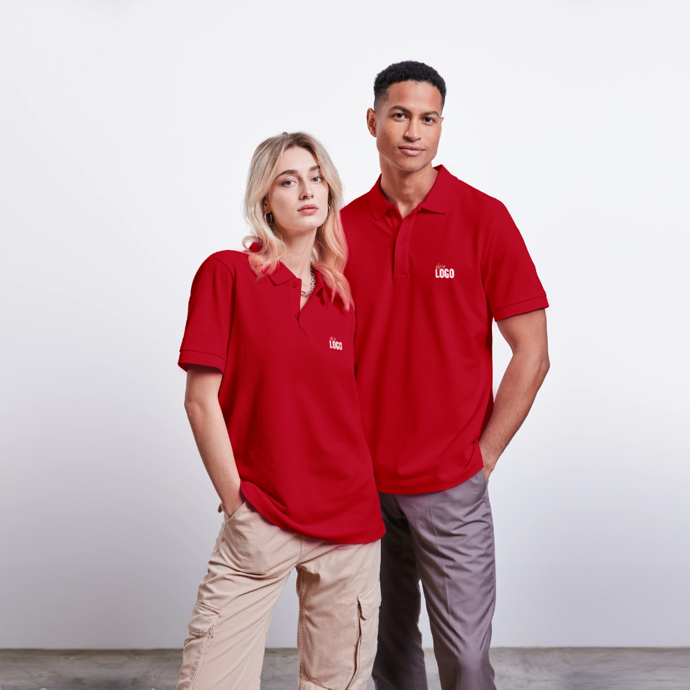 Unisex Bio-Poloshirt PREPSTER - Rot